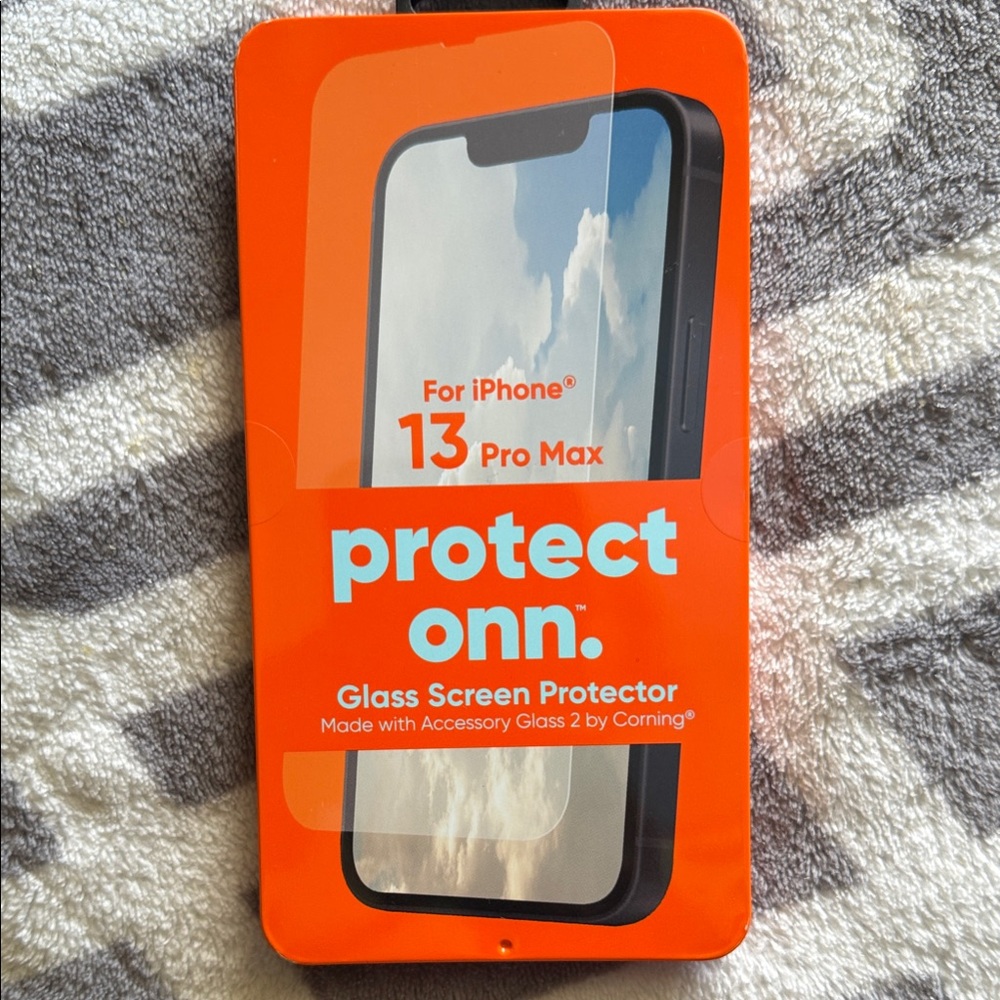 Onn. Glass Screen Protector for iPhone 13 Pro Max - NWT
